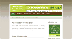 Desktop Screenshot of okeeffes-shop.ie