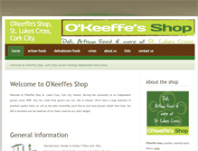 Tablet Screenshot of okeeffes-shop.ie